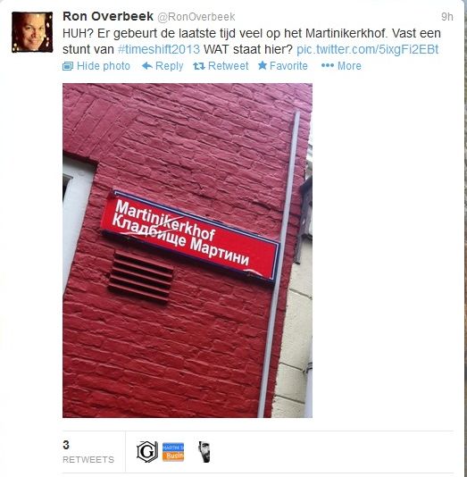 Russische straatnaamborden in Stad Groningen?