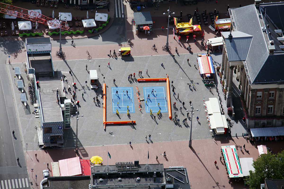 De Grote Markt op een mooie nazomer-dag in september