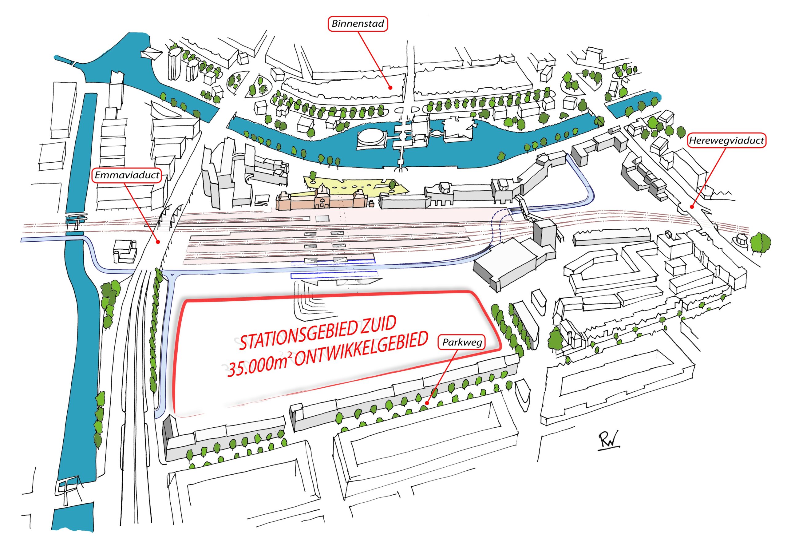 Spoorzone: vanmiddag eerste informatiemarkt over plannen Hoofdstation in Puddingfabriek