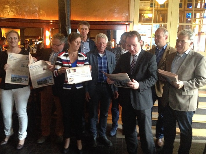 Belangstelling in De Sleutel voor de Groninger Ondernemers Courant.