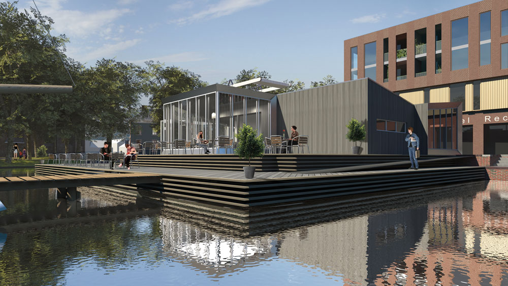 Overdiep: een nieuwbouwproject met winkels en woningen in Appingedam.