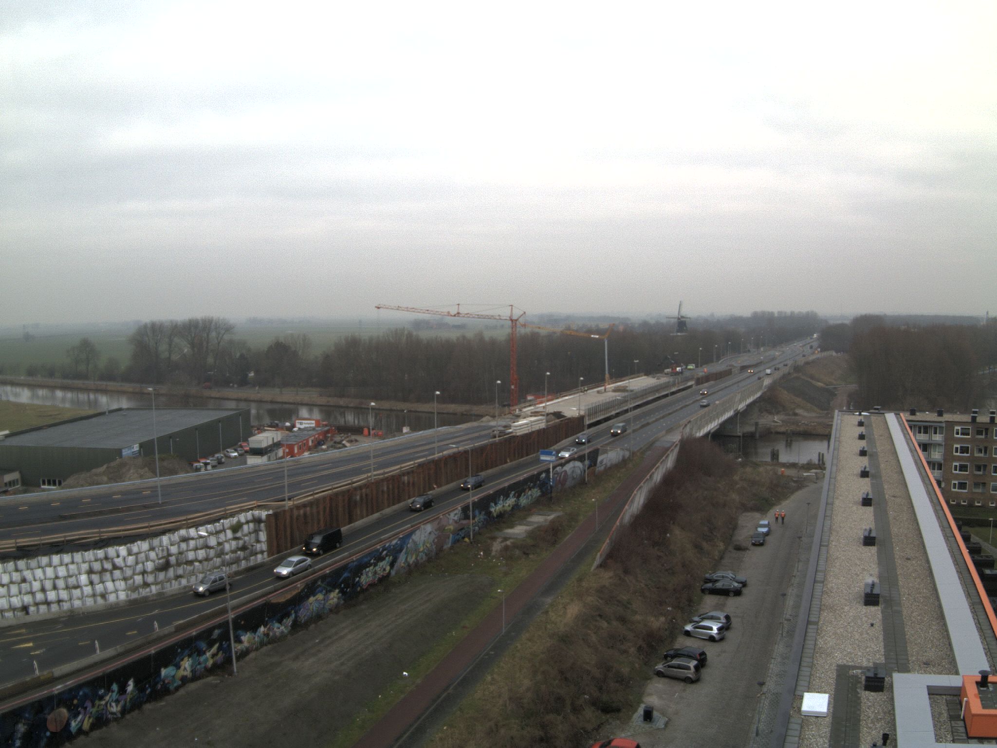 Noordzeebrug afgesloten voor fietsers en voetgangers