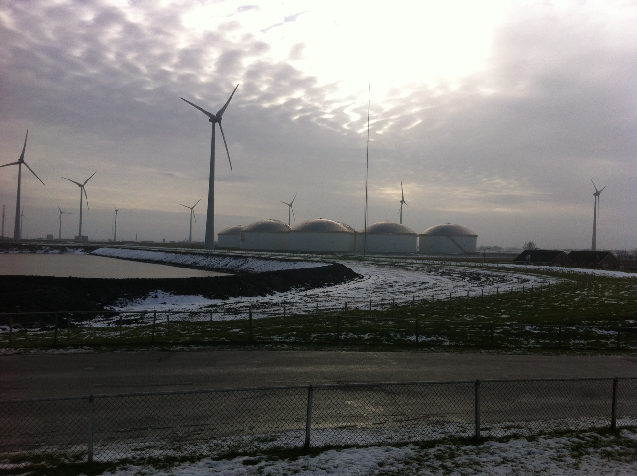 Gezicht op de Eemshaven