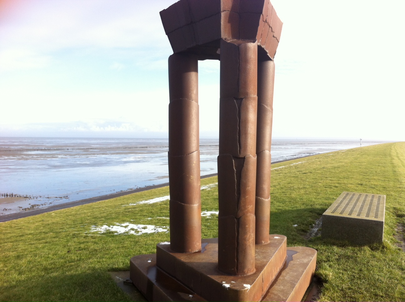 Het monunementje De Noordkaap