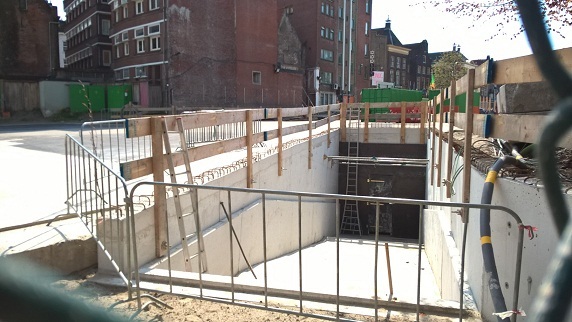 Groninger Forum: werk aan fietsenkelder gaat wel gewoon door