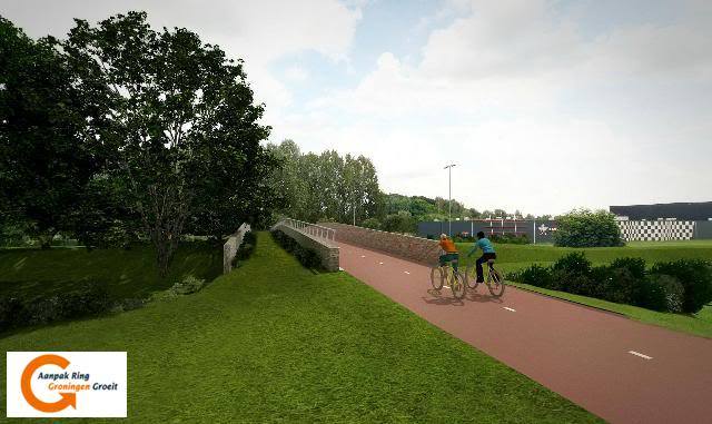 Viaduct voor mens en dier in de maak bij Lewenborg