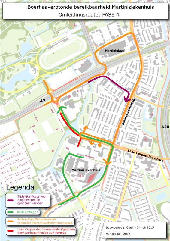 Betere verkeerscirculatie door aanpak rondom Martini Ziekenhuis