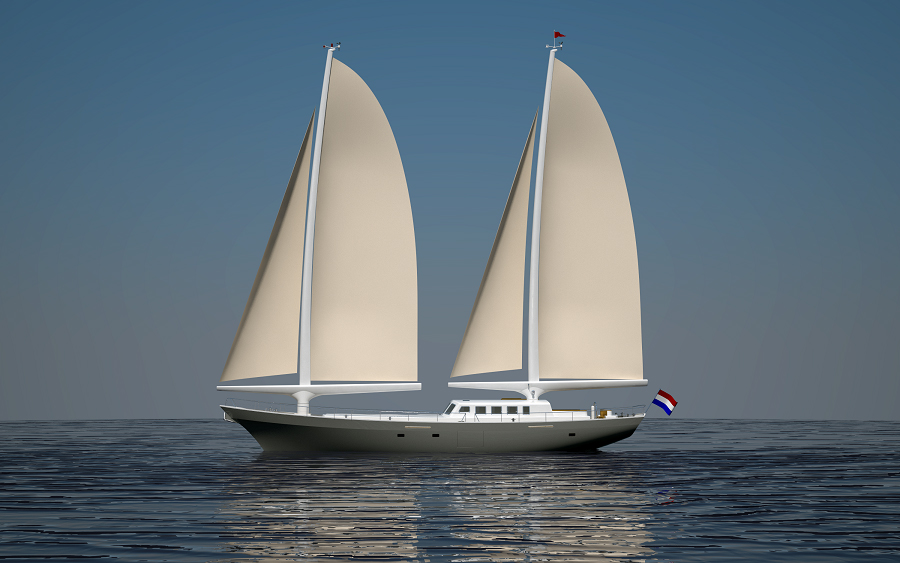 Duurzame schip Ecolution ligt midden in plas olie