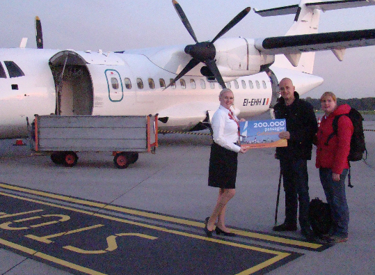 Groningen Airport Eelde onthaalt 200.000ste passagier