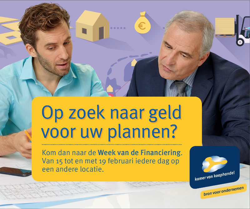 Kamer van Koophandel organiseert Week van de Financiering