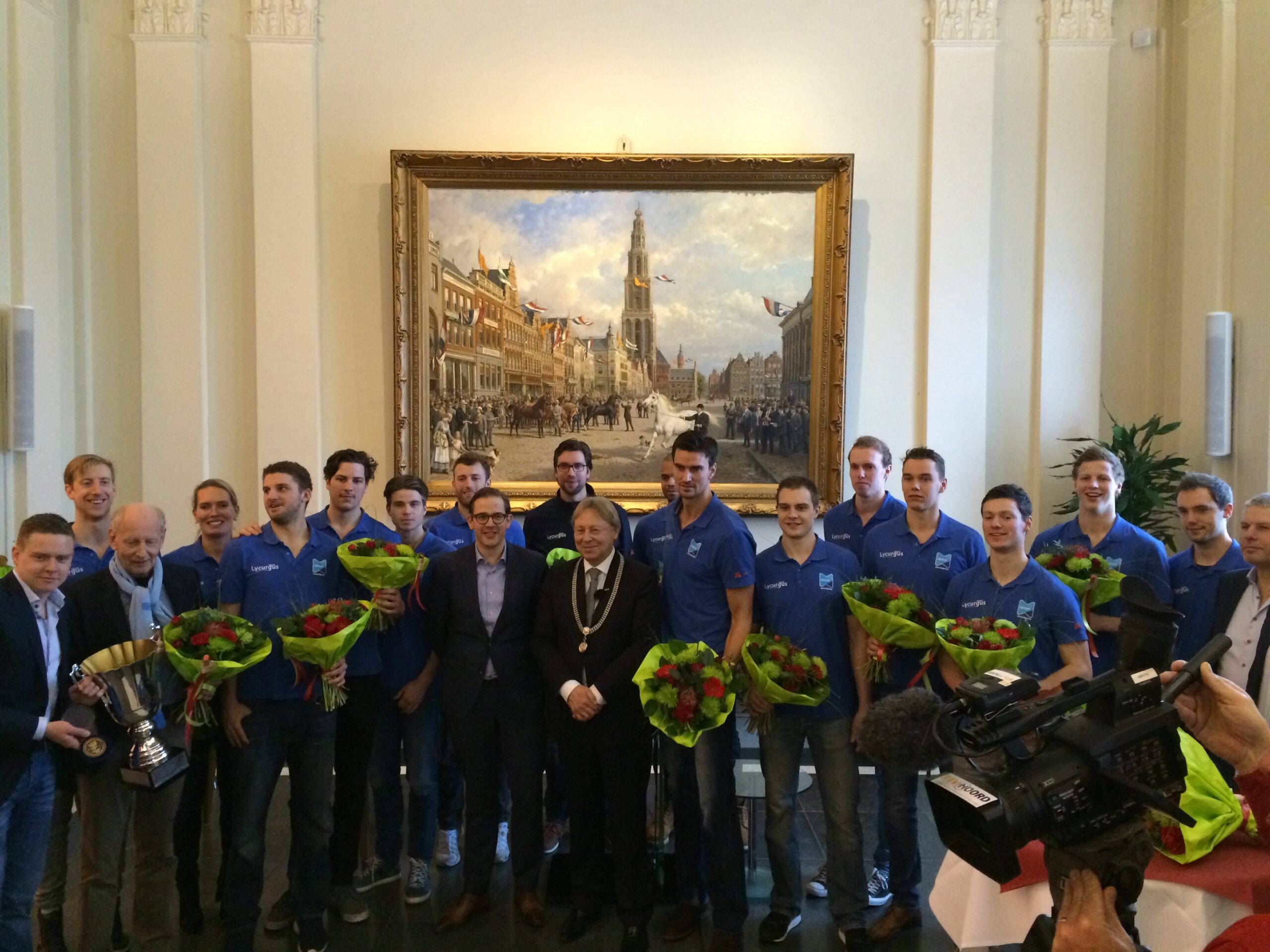 Abiant Lycurgus ontvangt sportpenning van Gemeente Groningen; vanwege de bekerwinst