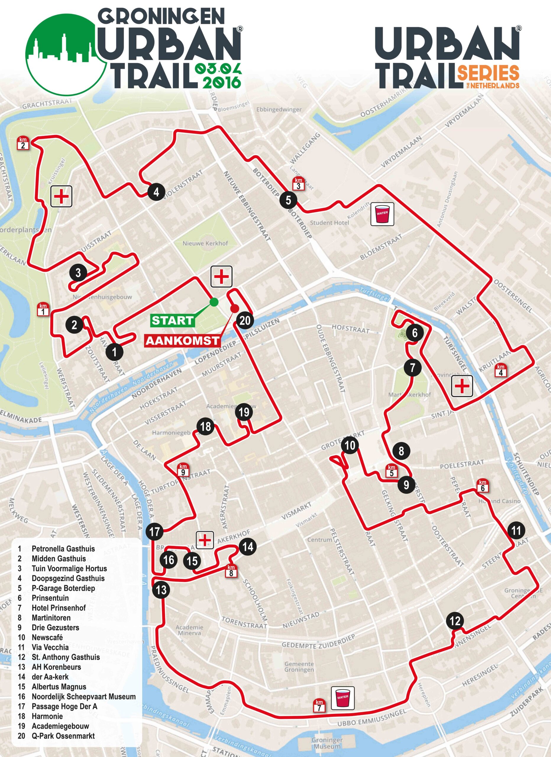 Zondag eerste urbaintrail in Groningen; start en finish op Ossenmarkt