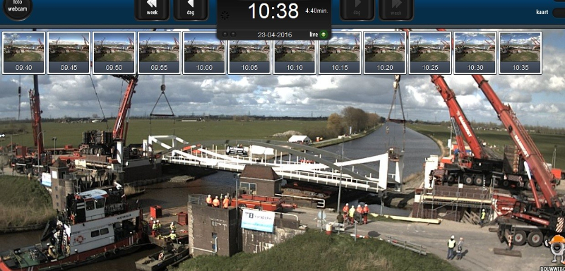 Nieuwe brug Dorkwerd op zijn plek