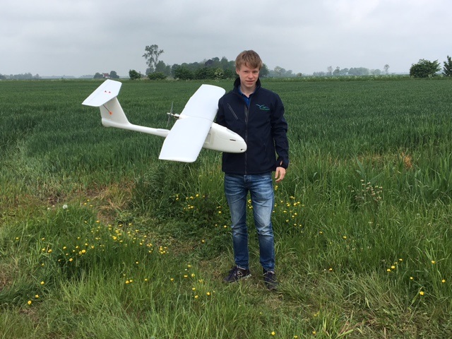19-jarige student uit Eemsmond ontwikkelt unieke drone voor precisielandbouw