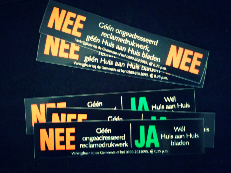 Groningen wil een JA-JA-sticker