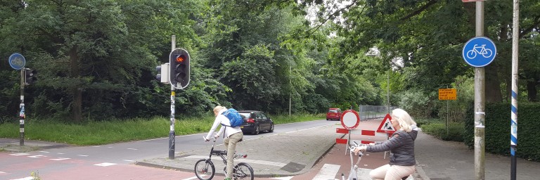 Fietspad tussen Hereweg en Maaslaan afgesloten tot april 2017