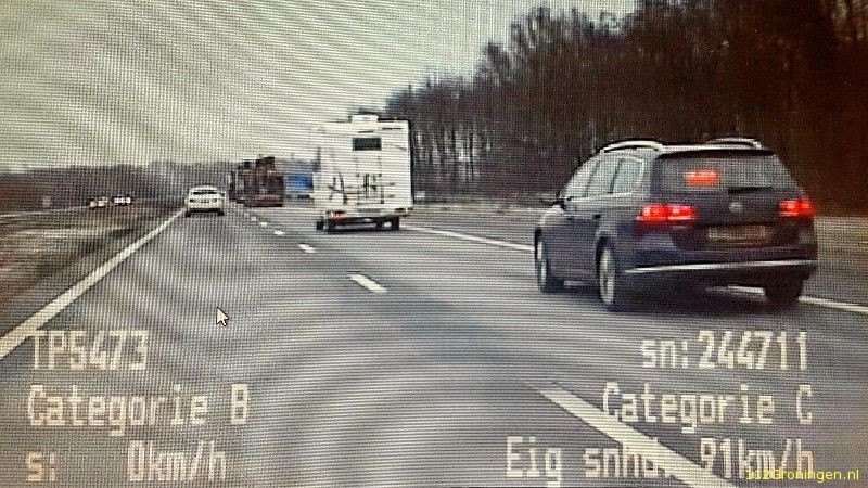 Politie zet rijdende camper in bij controle: 248 bonnen uitgedeeld