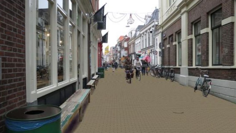 Stoepen verdwijnen in Folkingestraat