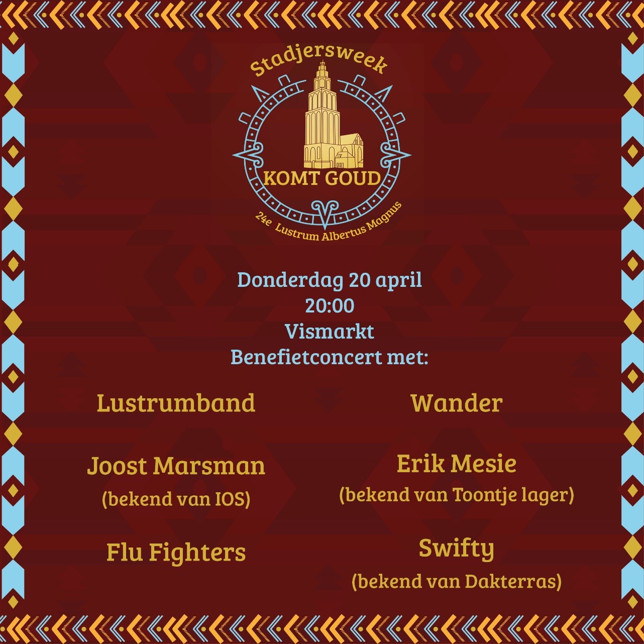 Studentenvereniging Albertus Magnus trakteert Stadjers op concert