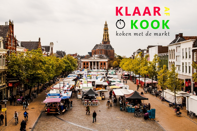 Kookwedstrijd op de Vismarkt tijdens ‘Groninginnedag’