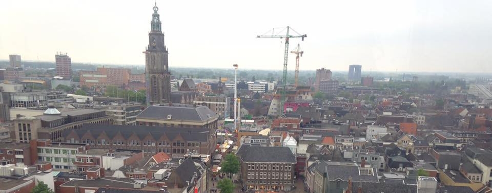 Groninger Forum en Martinitoren voor het eerst samen in beeld