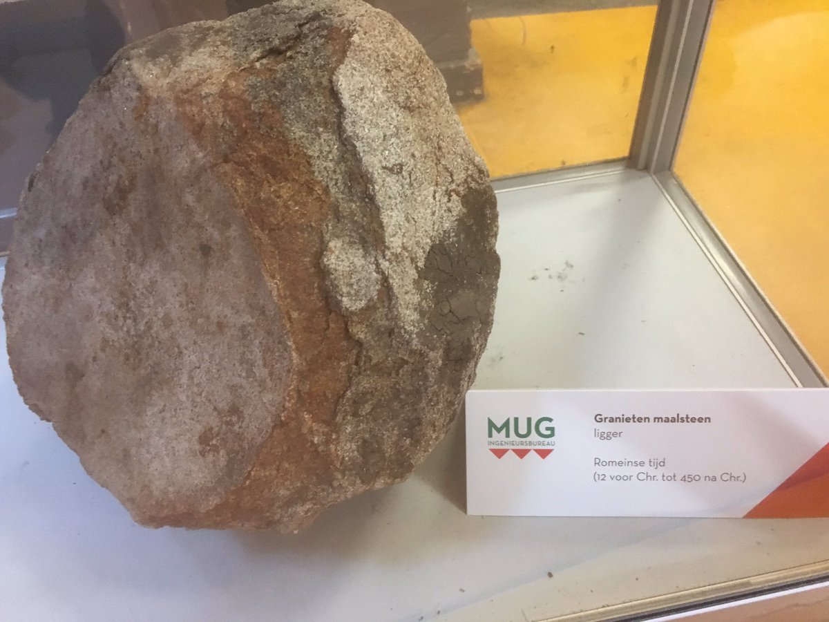 Granieten maalsteen uit Romeinse tijd gevonden in Haren