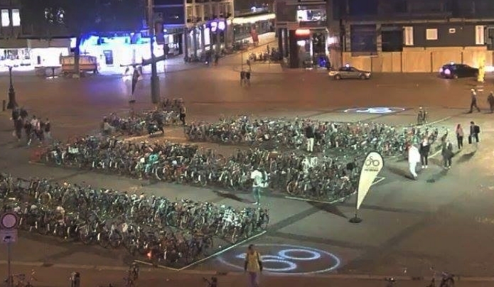 Opnieuw fietsparkeervakken op Grote Markt