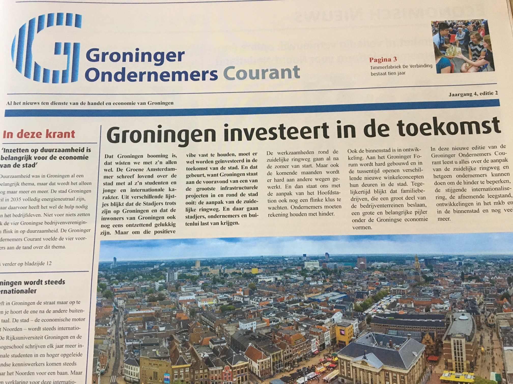 Papieren editie Groninger Ondernemers Courant is er weer