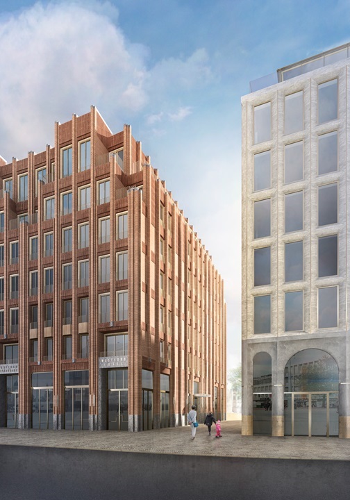 Deze foto toont de hoek Grote Markt-Naberstraat.