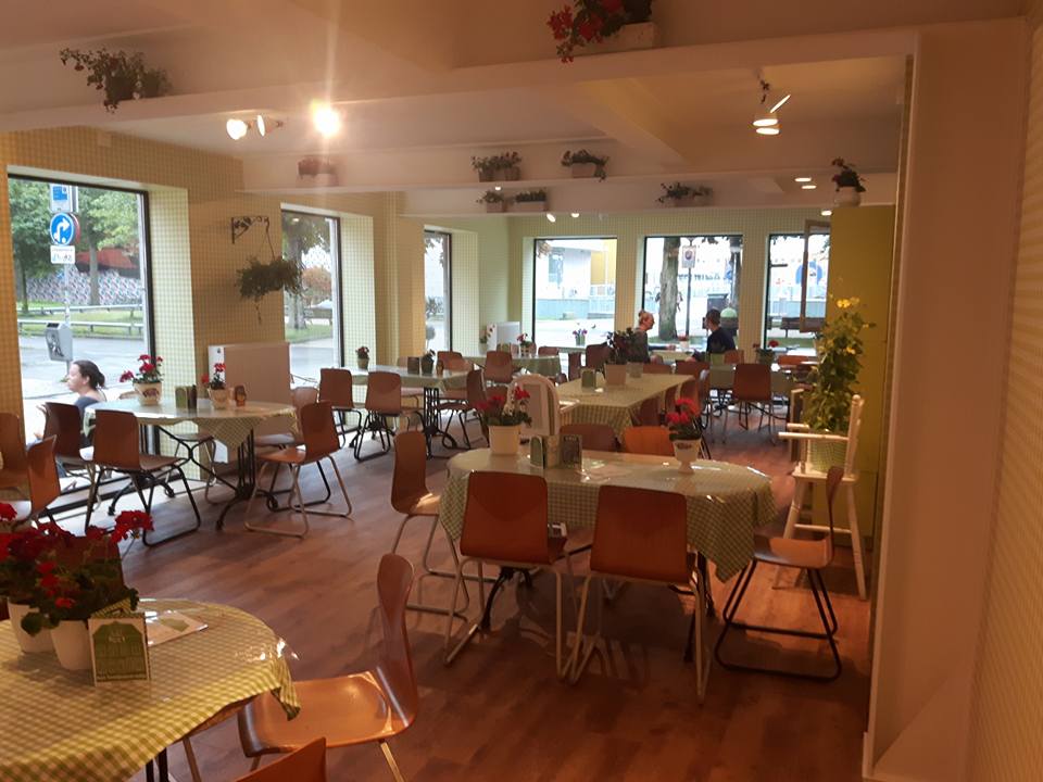 Het interieur van het Toetjesparadijs