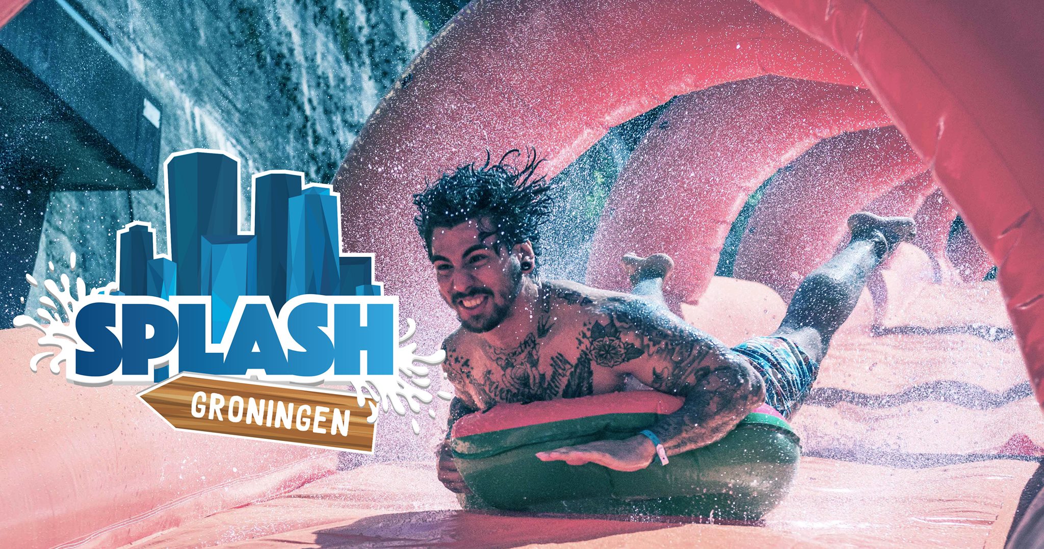 Grootste pop-up waterglijbaan naar Groningen