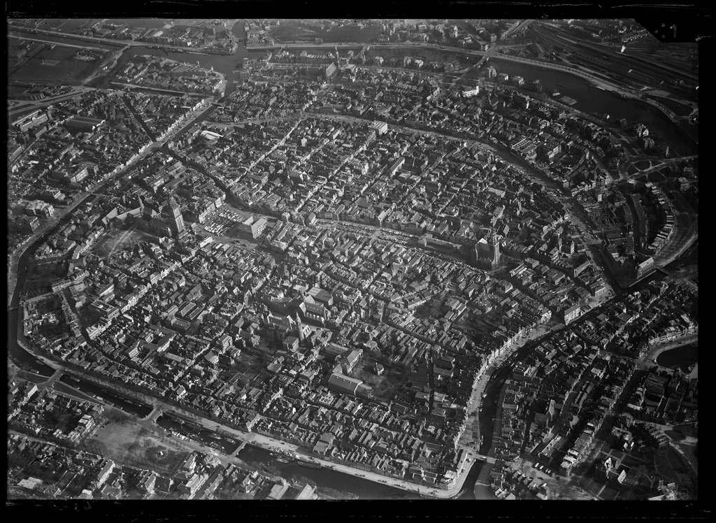 Groningen van boven: zo zag de stad er bijna 100 jaar geleden uit