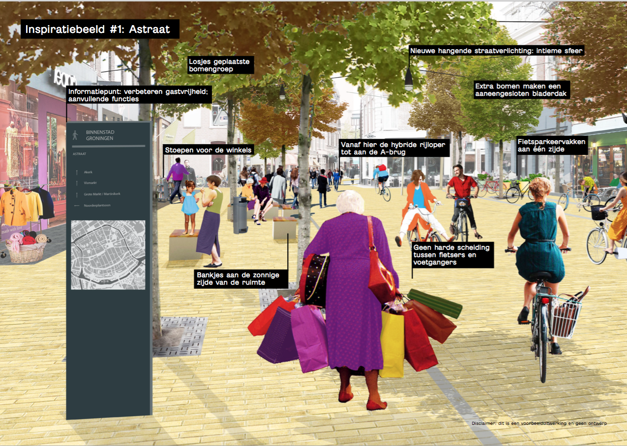 De A-straat, waarvoor de plannen al meer definitief zijn