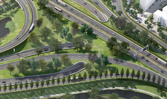 Definitief ontwerp Ring Zuid vastgesteld: mét esperantotunnel, aansluiting Europaweg en groener Julianaplein