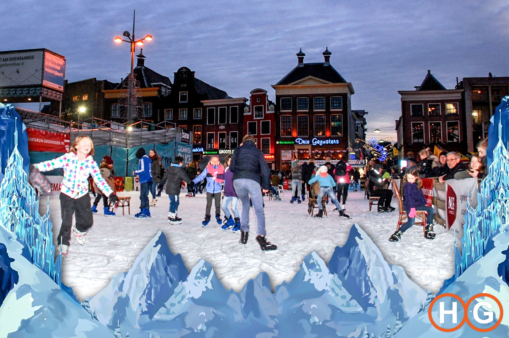 Groningen On Ice 53 dagen lang op de Grote Markt