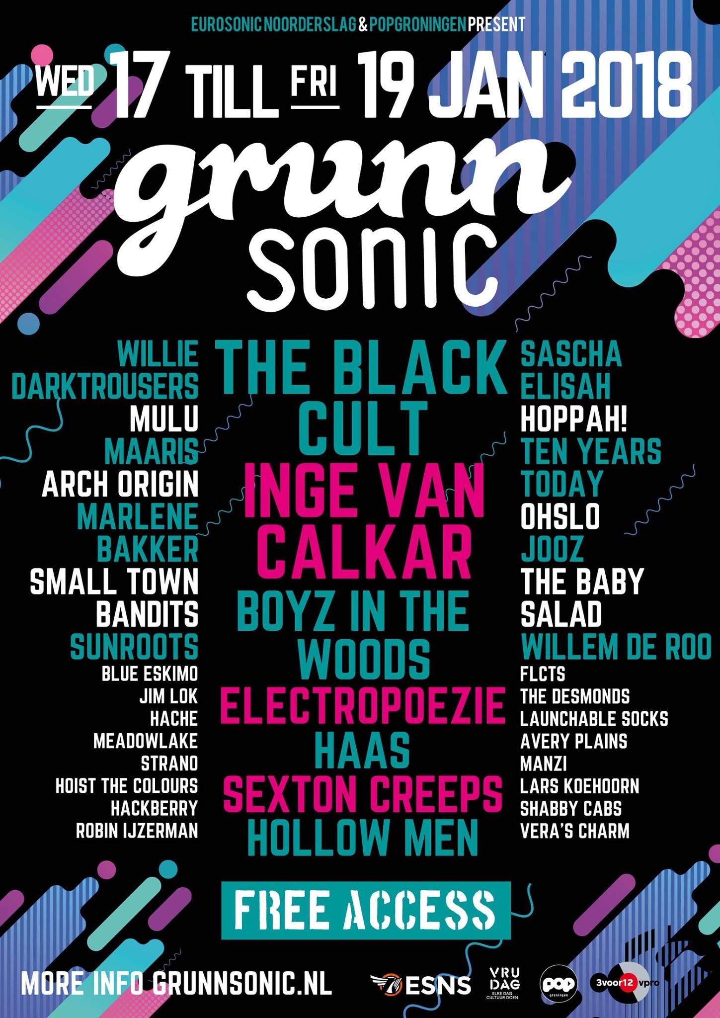 Grunnsonic: gratis festival tijdens ESNS