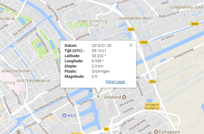 Weer lichte aardbeving in stad Groningen