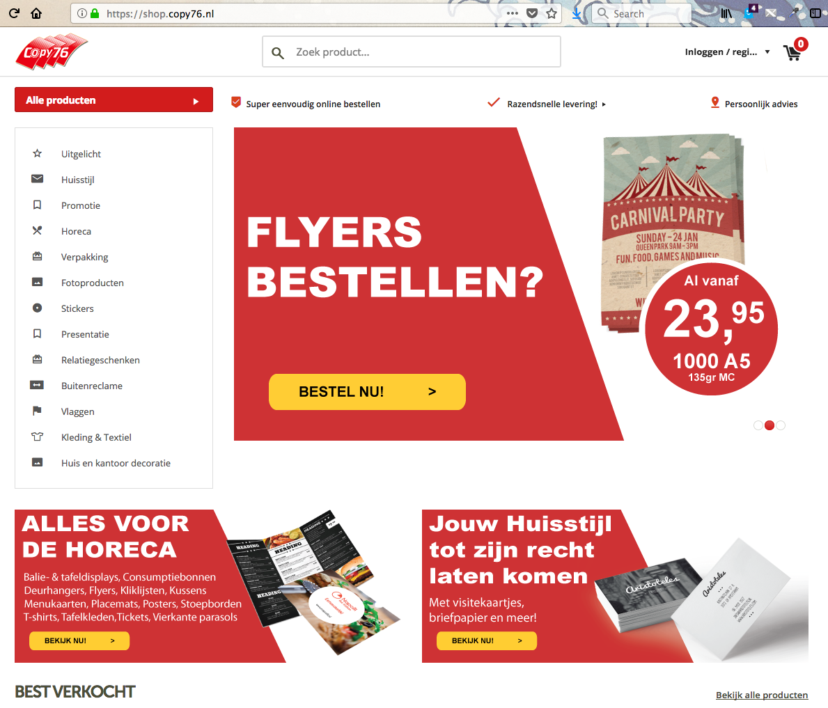 Copy 76 maakt online drukwerk goedkoper, gemakkelijk en snel