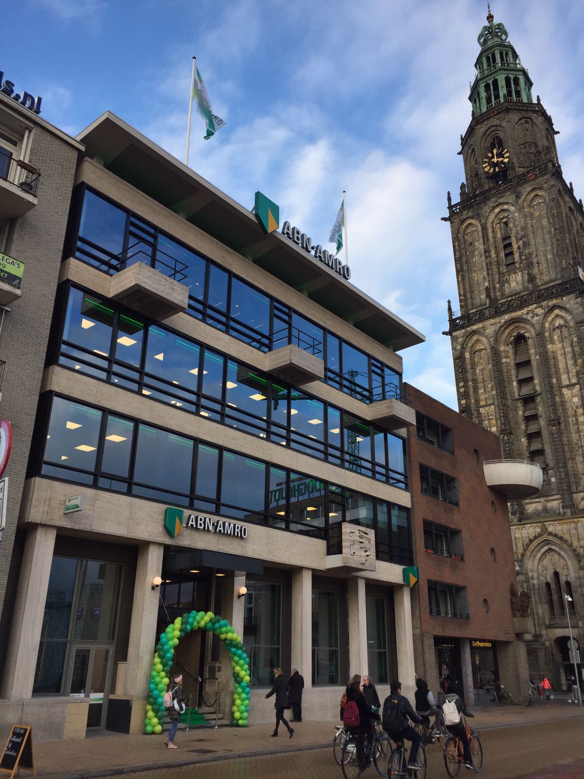 Groningse Start-ups kunnen bedrijfsruimte winnen in pand ABN AMRO Grote Markt