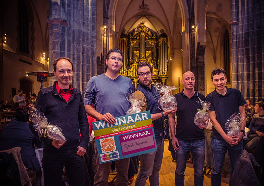 'Spanish Inquizition' wint voor vierde keer op rij Open Nederlandse Quiz Contest