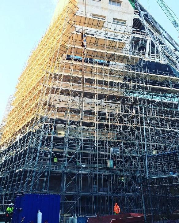 Groninger Forum in de steigers