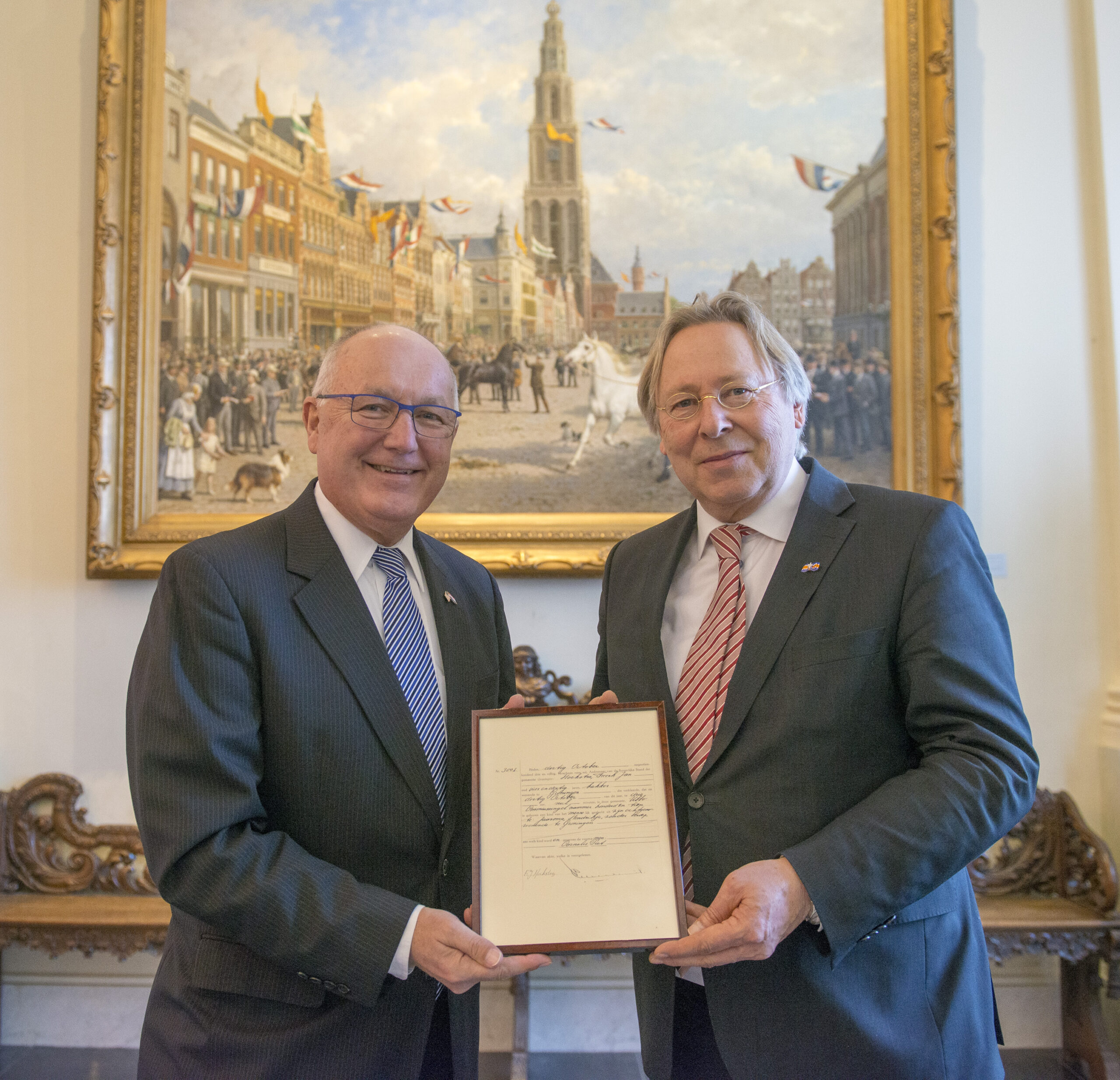 Pete Hoekstra, Amerikaanse ambassadeur, terug in geboortestad