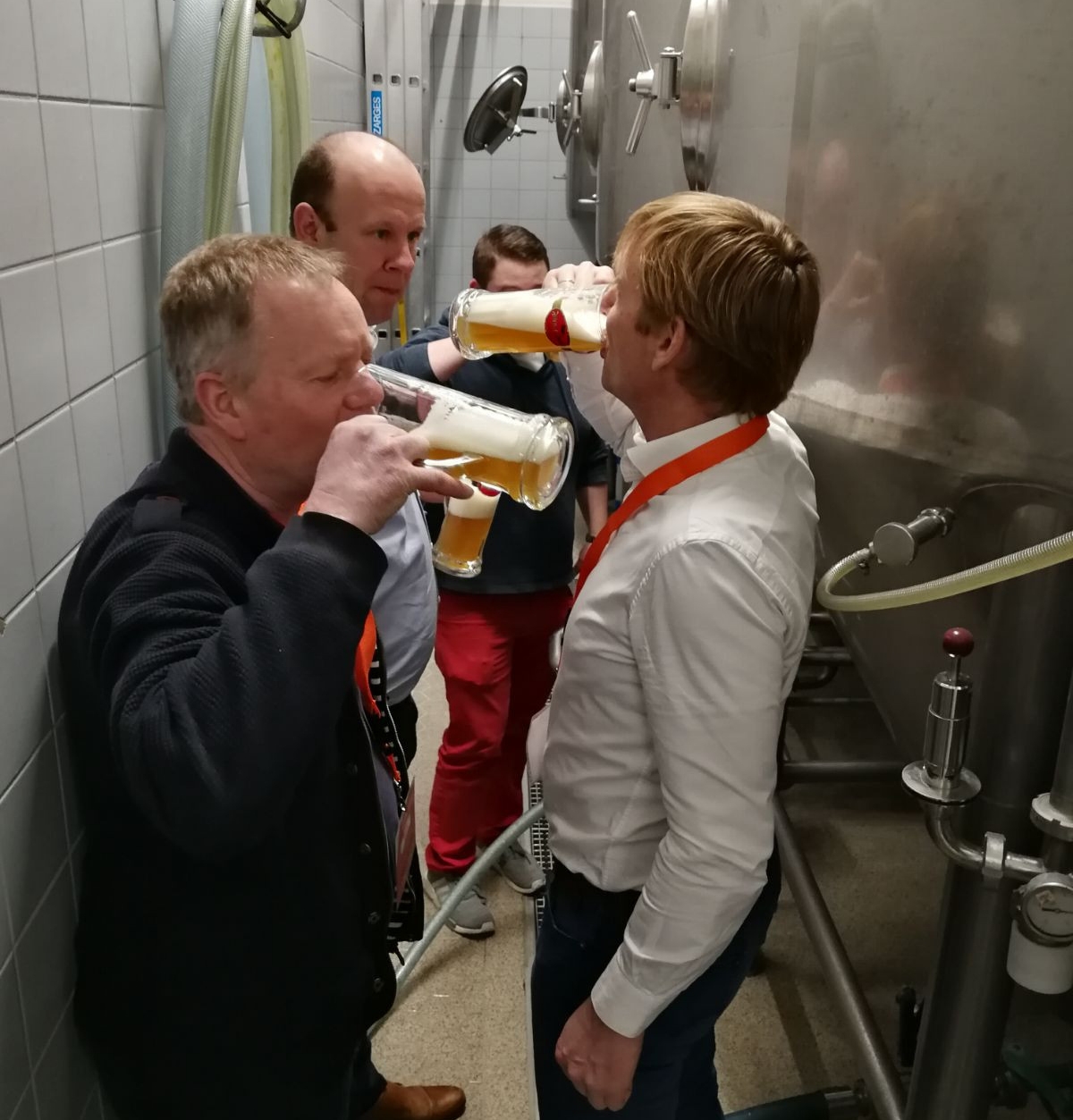 De Groningers bezochten onder meer een bierbrouwerij in Munchen.