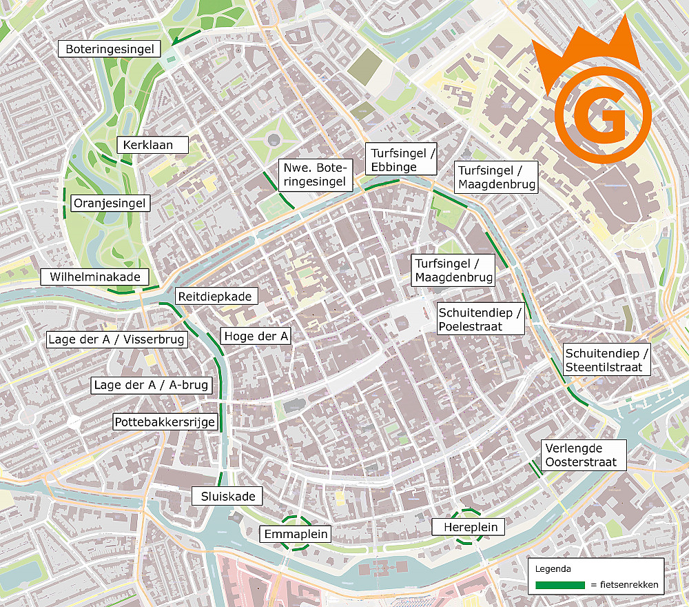 Koningsdag: duizenden extra fietsenrekken rondom binnenstad