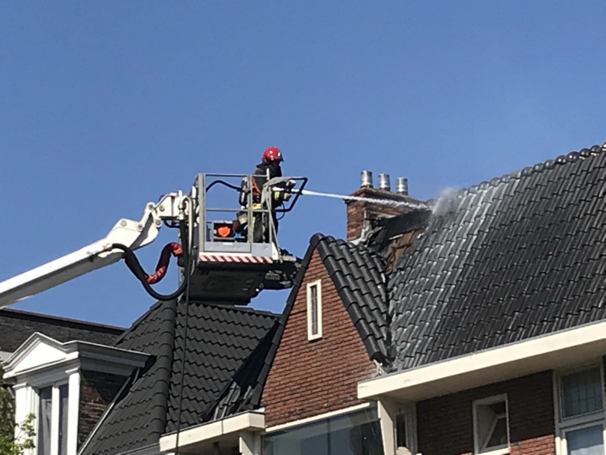 De brandweer in actie