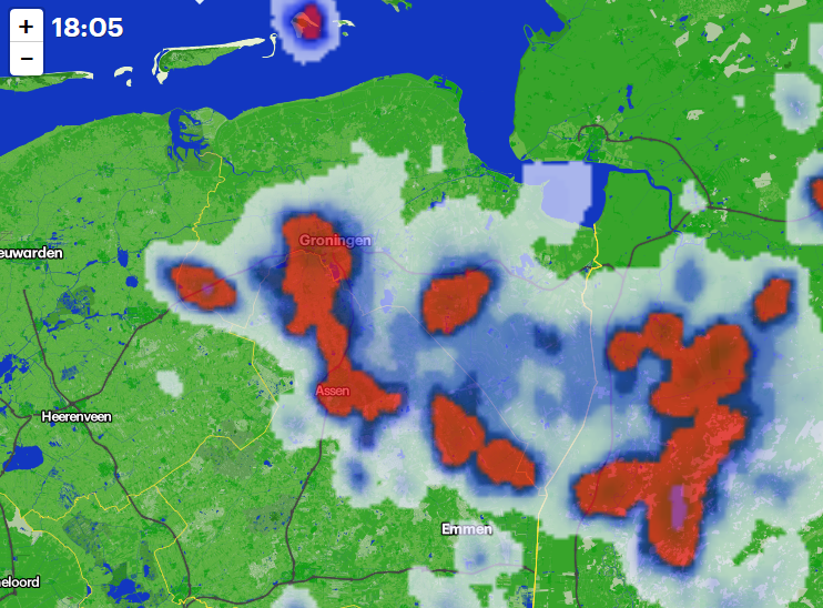 KNMI waarschuwt opnieuw voor noodweer in Groningen