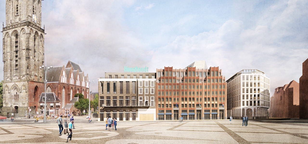 Het WestCord als onderdeel van de oostwand.