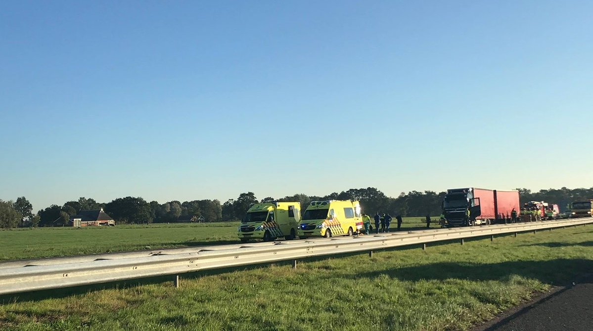 Enorme vertraging door ongevallen op A7