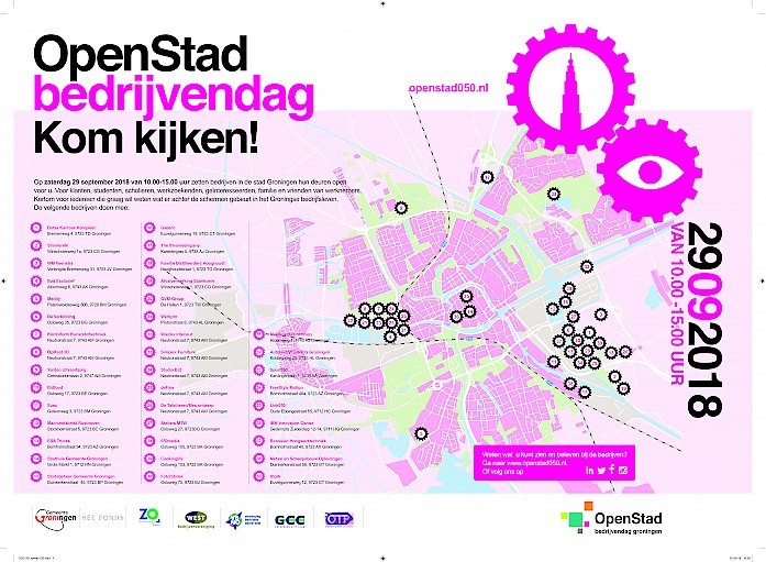 Vandaag OpenStad Bedrijvendag in Groningen: open huis in tal van bedrijven