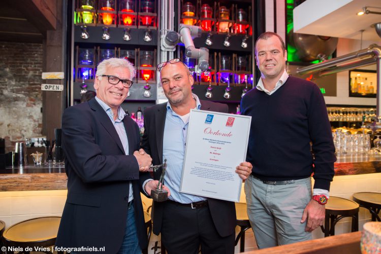 Patrick Beijk wordt verkozen tot Meest Markante Horecaondernemer van Groningen. Foto via HorecaGroningen.nl.